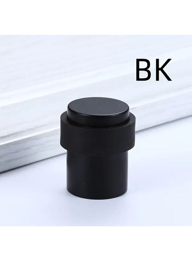 Heavy Duty Black Stainless Steel Door Stopper Wall Mounted Floor Protector - Image 1